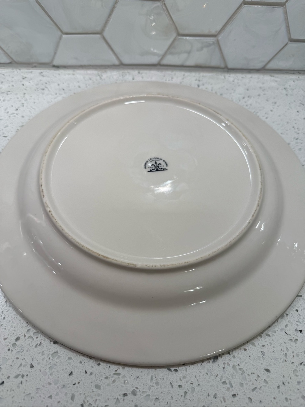 Homer Laughlin Monte Carlo 12 Inch Round Platter Vintage Green Yellow Orange - Picture 5 of 5
